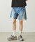 DISTRESSED DENIM SHORTS