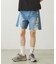 DISTRESSED DENIM SHORTS