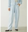 EMBROIDERY TUCK SWEAT PANTS