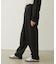 EMBROIDERY TUCK SWEAT PANTS