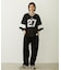 EMBROIDERY TUCK SWEAT PANTS