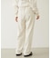 EMBROIDERY TUCK SWEAT PANTS