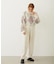 EMBROIDERY TUCK SWEAT PANTS