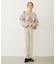 EMBROIDERY TUCK SWEAT PANTS