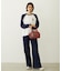 FLARED DENIM PANTS