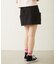 PANELED POCKET DENIM MINI SKIRT
