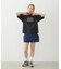 PANELED POCKET DENIM MINI SKIRT