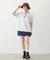 PANELED POCKET DENIM MINI SKIRT