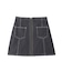 DENIM ZIP SKIRT