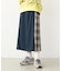 PLAID PANEL SKIRT