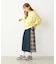 PLAID PANEL SKIRT