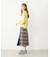 PLAID PANEL SKIRT
