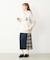 PLAID PANEL SKIRT