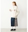 PLAID PANEL SKIRT