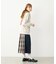 PLAID PANEL SKIRT