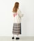 PLAID PANEL SKIRT