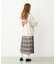PLAID PANEL SKIRT