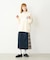 PLAID PANEL SKIRT