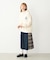 PLAID PANEL SKIRT