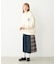 PLAID PANEL SKIRT