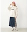 PLAID PANEL SKIRT