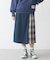 PLAID PANEL SKIRT