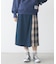 PLAID PANEL SKIRT
