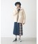 PLAID PANEL SKIRT