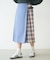 PLAID PANEL SKIRT