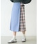 PLAID PANEL SKIRT