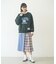 PLAID PANEL SKIRT