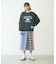 PLAID PANEL SKIRT