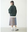 PLAID PANEL SKIRT