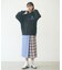 PLAID PANEL SKIRT