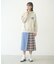 PLAID PANEL SKIRT