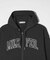 COLLEGE LOGO PATCH ZIP UP HOODIE