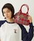 PLAID PATTERN BOSTON BAG
