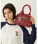 PLAID PATTERN BOSTON BAG