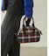 PLAID PATTERN BOSTON BAG