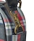 PLAID PATTERN BOSTON BAG