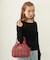 PLAID PATTERN BOSTON BAG