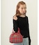 PLAID PATTERN BOSTON BAG