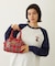 PLAID PATTERN BOSTON BAG