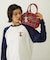 PLAID PATTERN BOSTON BAG