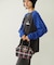 PLAID PATTERN BOSTON BAG