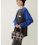 PLAID PATTERN BOSTON BAG
