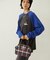 PLAID PATTERN BOSTON BAG