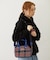PLAID PATTERN BOSTON BAG