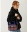 PLAID PATTERN BOSTON BAG