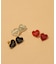 HEART LOGO STUD EARRINGS